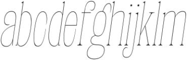 Fenoura Thin Condensed Slant otf (100) FONT