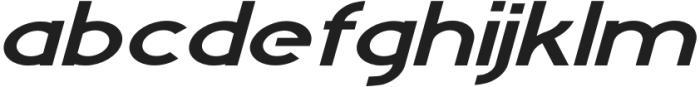 Feredon Expanded Italic otf (400) Font LOWERCASE
