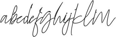 Fergitta Italic otf (400) Font LOWERCASE