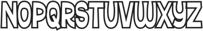 Ferguso Outline Regular otf (400) Font LOWERCASE