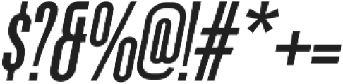 Ferguson Condensed Bold Italic otf (700) Font OTHER CHARS