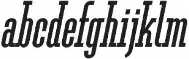 Ferguson Condensed Bold Italic otf (700) Font LOWERCASE