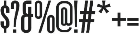 Ferguson Condensed Bold otf (700) Font OTHER CHARS