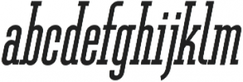 Ferguson Condensed Italic otf (400) Font LOWERCASE