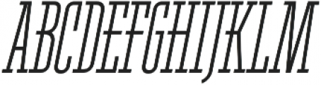 Ferguson Condensed Light Italic otf (300) Font UPPERCASE