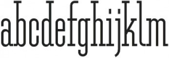 Ferguson Condensed Light otf (300) Font LOWERCASE