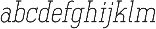 Ferguson Light Italic otf (300) Font LOWERCASE