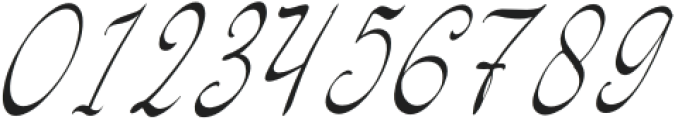Feriska Monathy Italic otf (400) Font OTHER CHARS