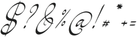 Feriska Monathy Italic otf (400) Font OTHER CHARS