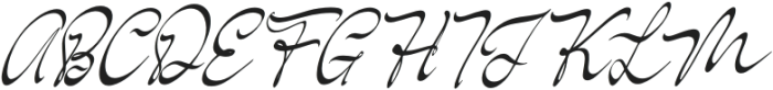 Feriska Monathy Italic otf (400) Font UPPERCASE