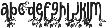 Fern Fronds One otf (400) Font LOWERCASE