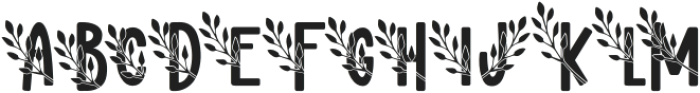 Fern Fronds Six otf (400) Font UPPERCASE