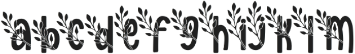 Fern Fronds Six otf (400) Font LOWERCASE