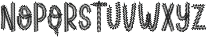 Fern Fronds Two otf (400) Font UPPERCASE