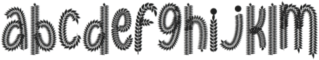 Fern Fronds Two otf (400) Font LOWERCASE