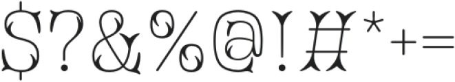 Fernaria otf (400) Font OTHER CHARS