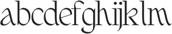 Fernhead Regular otf (400) Font LOWERCASE