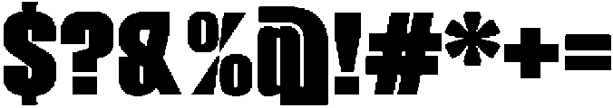 Ferron Expanded otf (400) Font OTHER CHARS
