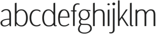 Fervour Sans Regular ttf (400) Font LOWERCASE