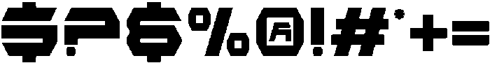Fespot Stencil Regular otf (400) Font OTHER CHARS