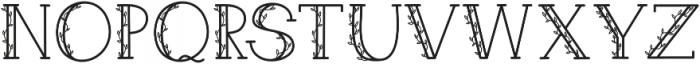 Feuillue ttf (400) Font UPPERCASE