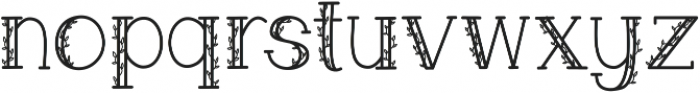 Feuillue ttf (400) Font LOWERCASE