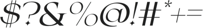 Fezeline Italic otf (400) Font OTHER CHARS