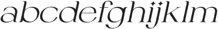 Fezeline Rough Italic otf (400) Font LOWERCASE