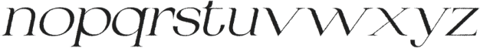 Fezeline Rough Italic otf (400) Font LOWERCASE