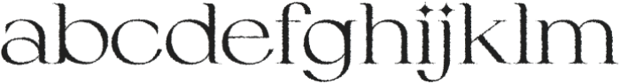 Fezeline Rough otf (400) Font LOWERCASE