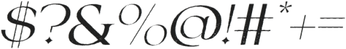 Fezeline Stamp Italic otf (400) Font OTHER CHARS