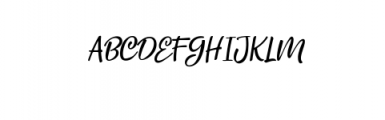 Febiolla Script.ttf Font UPPERCASE