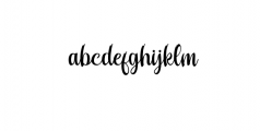 Feisty.otf Font LOWERCASE