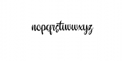 Feisty.otf Font LOWERCASE