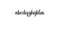 Feisty.ttf Font LOWERCASE