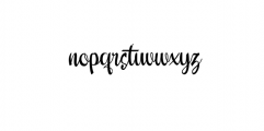 Feisty.ttf Font LOWERCASE