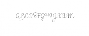 Felicity Script OTF Font UPPERCASE