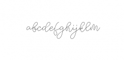 Felicity Script OTF Font LOWERCASE