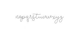 Felicity Script OTF Font LOWERCASE