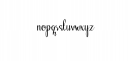 Fellant-Script.otf Font LOWERCASE