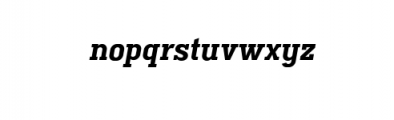 Ferguson Black Italic.ttf Font LOWERCASE