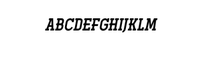 Ferguson Bold Italic.ttf Font UPPERCASE