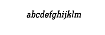 Ferguson Bold Italic.ttf Font LOWERCASE