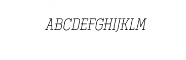 Ferguson Light Italic.otf Font UPPERCASE