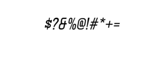 Ferguson Medium Italic.ttf Font OTHER CHARS