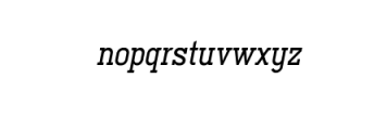 Ferguson Medium Italic.ttf Font LOWERCASE