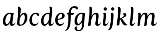 Fertigo Pro Italic Font LOWERCASE