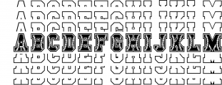 Feya's All Shop Craft Fonts Bundle 37 Font UPPERCASE