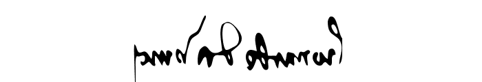 FE-Leonardo'smirrorwriting Font OTHER CHARS