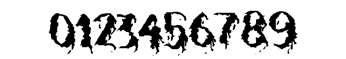 FEAR OF BLOOD Font OTHER CHARS